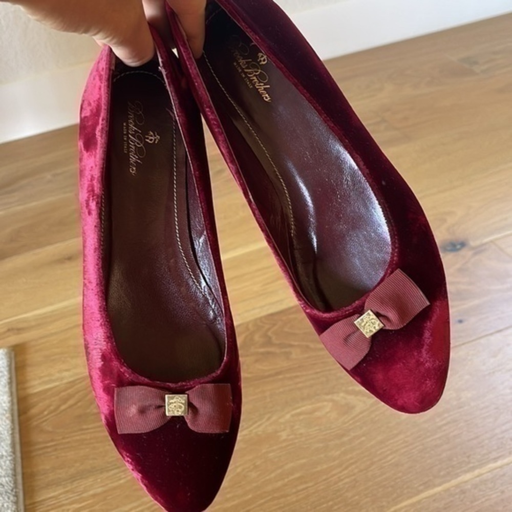 Brooks brothers Italian bow suede flats - Picture 5 of 15
